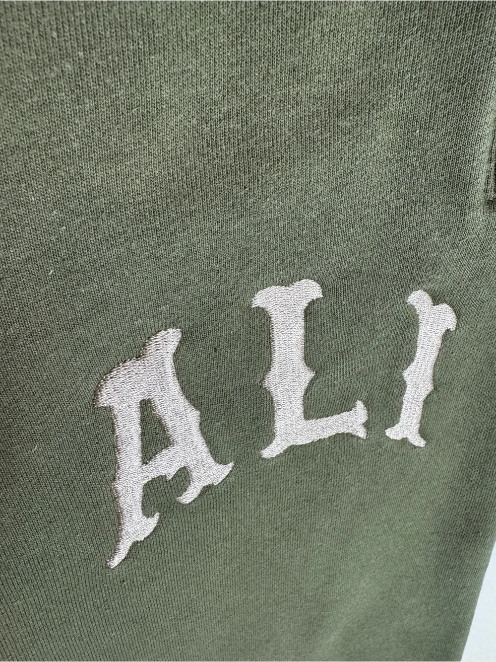 Shoe Palace Muhammad Ali Men’s Army Green Fleece Joggers Size Medium